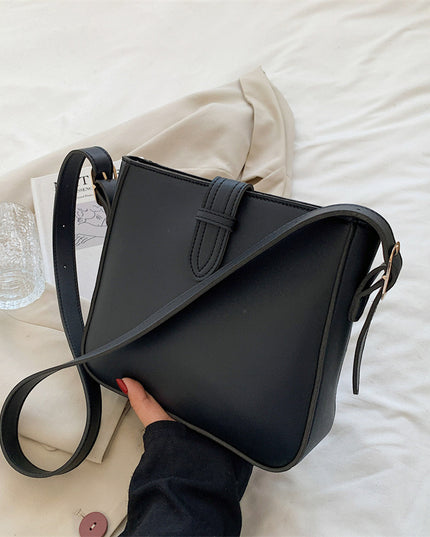 Fashion Large Capacity Shoulder Messenger Commuter Bucket Bag