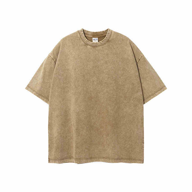 Retro Cotton Batik Distressed Loose Vintage Short-sleeved T-shirt