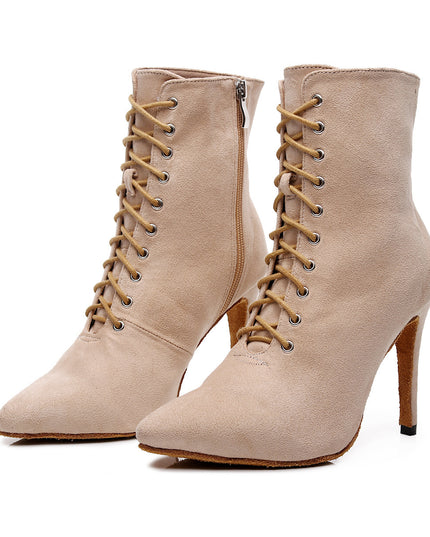 Lace-up Sexy Jazz Special High Heels Short