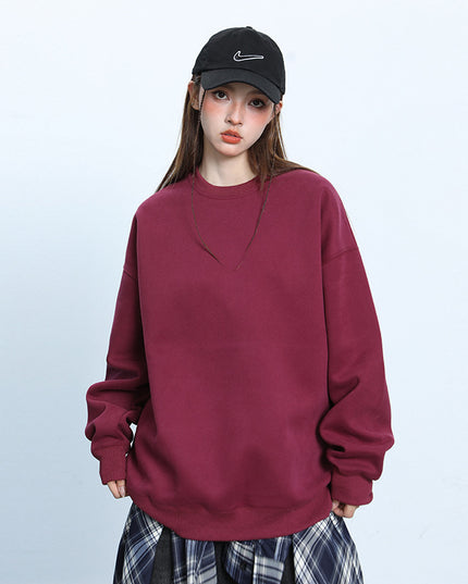 Autumn New Long-sleeved T-shirt Loose Couple's Tops Sweater