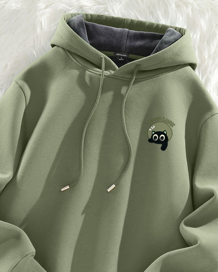 Velvet Padded Thickened Sweater All-matching Hooded Jacket