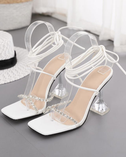 Wine Glass And Lace Up Straps Plus Size