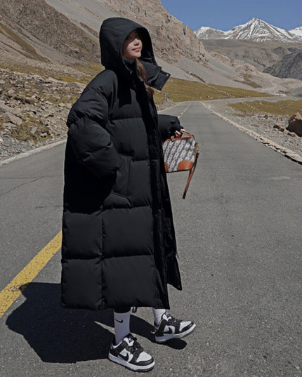 Winter New Mid-length Loose Hong Kong Style Bread Coat Cotton-padded Coat