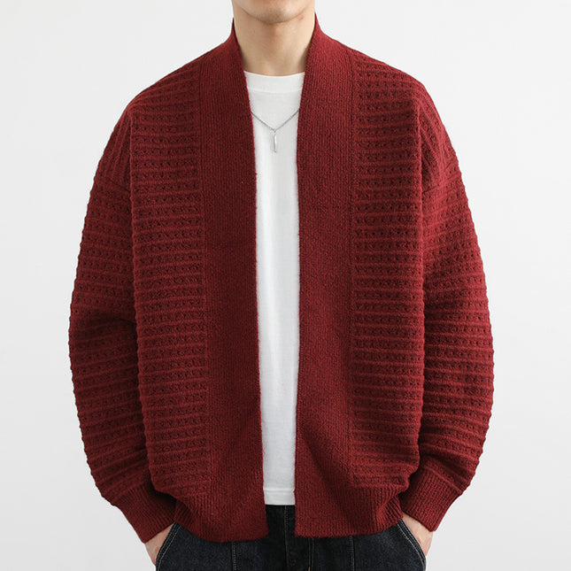 Cardigan Coat Men's Spring And Autumn Trendy Loose