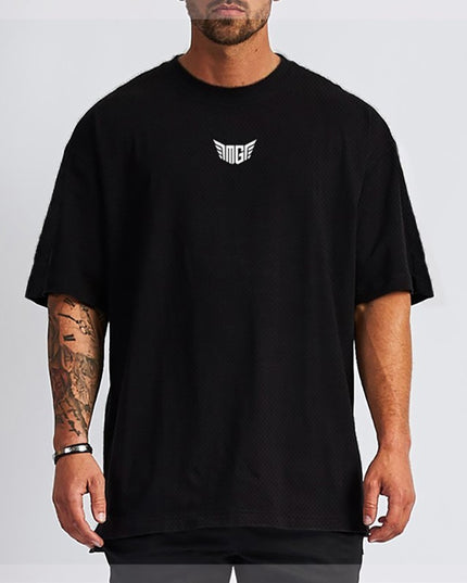 Oversized T Shirt Men's Drop Shoulder Short Pajamas