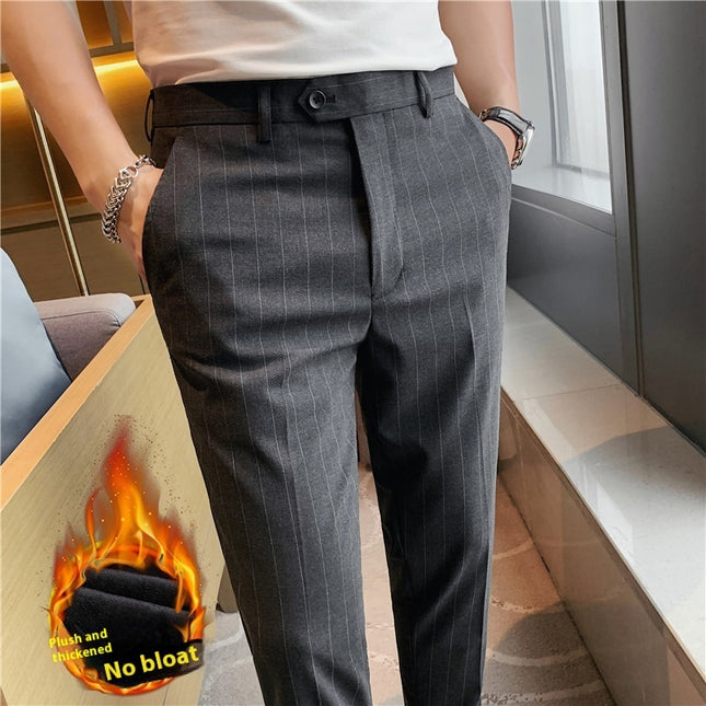 Thin Men's Slim Fit Suit Pants Fashion