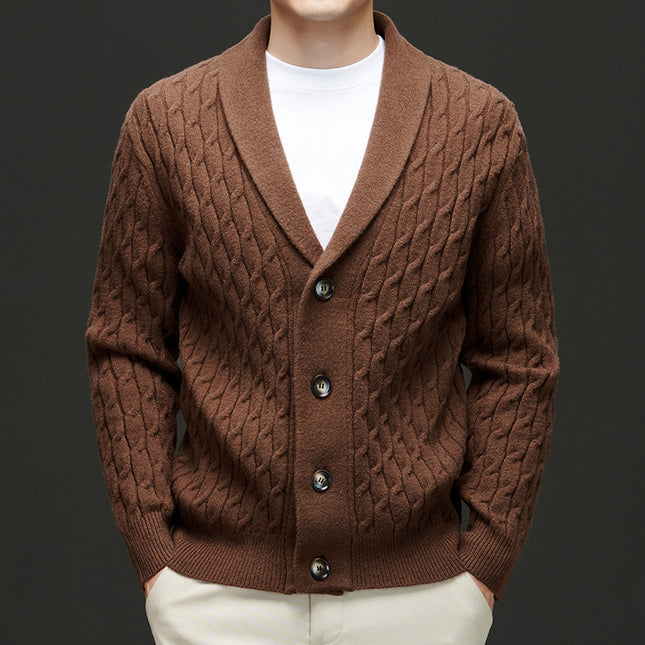 Autumn New Men's Knitwear Cardigan Casual Coat Sweater
