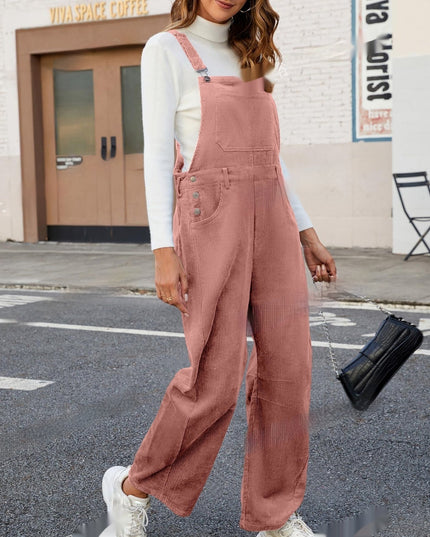 European And American Bib Women's Fashion Jumpsuit Women's Loose New