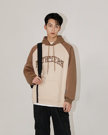 Men's Sweatshirt Vintage Letter Print Sports Hoodie