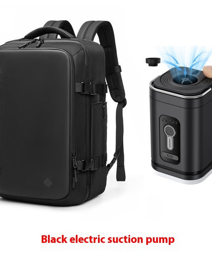 Vacuum Compressible Backpack With Simple Design