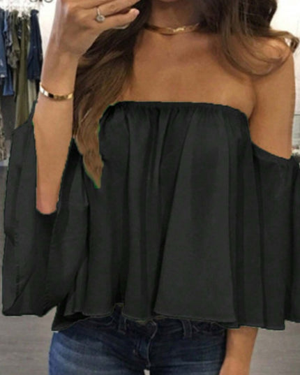 Casual Women's Loose Short Sleeved Blouse