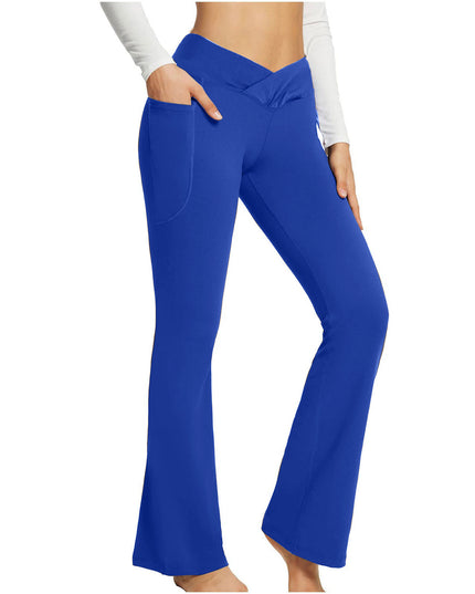 High Waist Slim Fit Wide Leg Yoga Pants Women