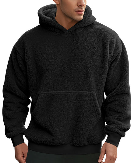 New Men's Double-sided Velvet Loose Sweater Men