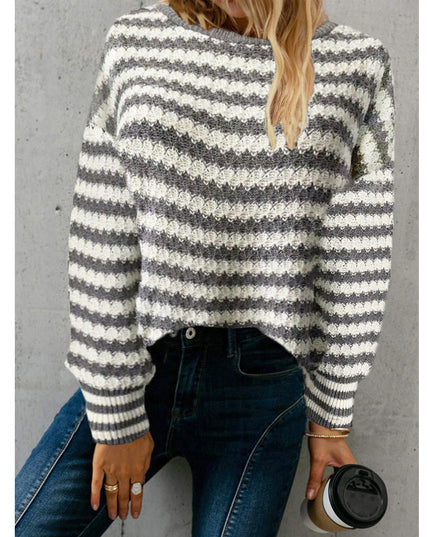 New Wish Loose Round Neck Pullover Knitted Sweater