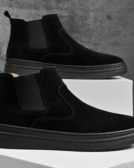 Men's Martin Boots Genuine Leather Mid-top