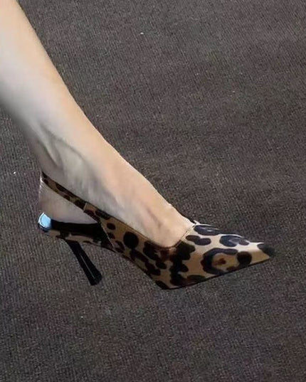 Women's Fashion Pointed Plus Size Slip-on High Heels
