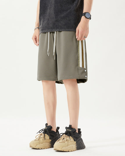 Edge Mesh Breathable And Loose Comfortable Cropped Pants