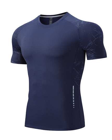 Ice Silk Short Sleeve Sports Top Men's Quick Drying Clothes Running Fitness T-shirt