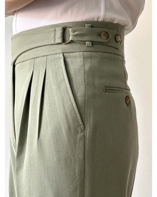 High Waist Slim Fit Business Casual Trousers