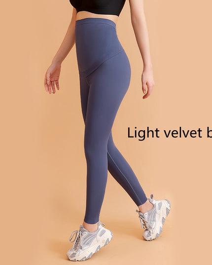 Fleece Pregnant Women Lightweight Autumn And Winter High Elastic Buttocks Leggings