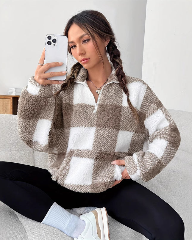 Plush Loose And Warm Casual Women's Sweater