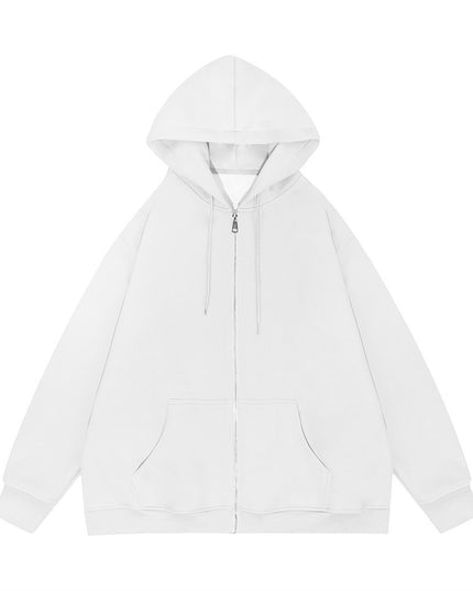 Men's And Women's Sparkling Style Zipper Cardigan Hoodie Plus Size