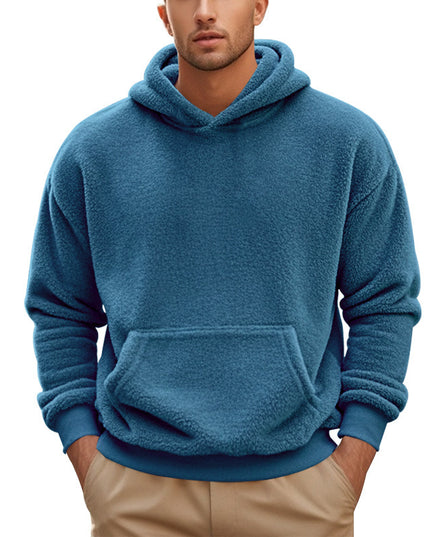 New Men's Double-sided Velvet Loose Sweater Men