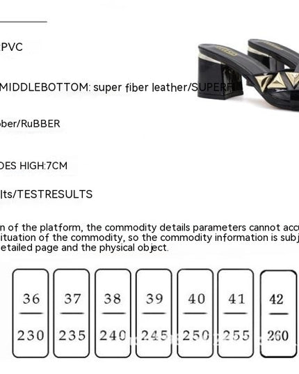 Season Open Toe High Shoes Chunky Heel All-matching Women's Simple Outdoor Sandals