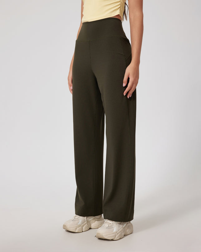 Straight Fitness Skinny Bell-bottom Pants High Waist
