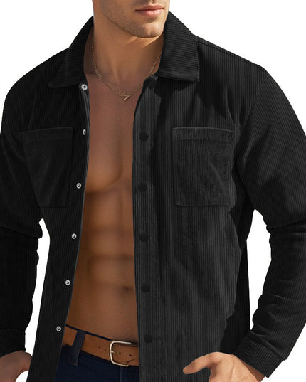 Men's Heavy Corduroy Shirt Long Sleeve Shirt