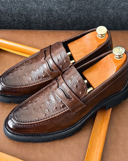 British Leather Shoes Men's Korean-style Fashion Casual