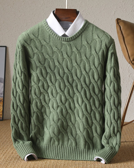 Round Neck Sweater Casual Bottoming Men's Shirt