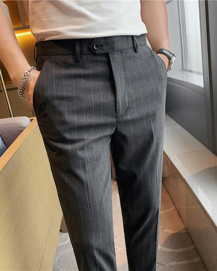 Thin Men's Slim Fit Suit Pants Fashion