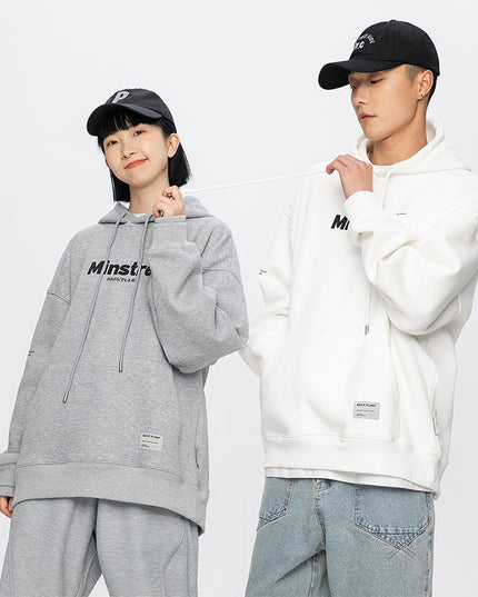 Men's Solid Color Loose Casual Letter Sweater