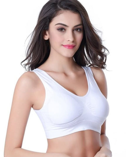Underwear Women's Bra, Vest-Style No Rim Sports Thin Bra