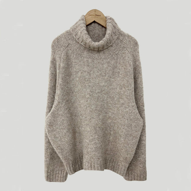 Retro Turtleneck Warm Pullover Bottoming Sweater Loose Outer Wear