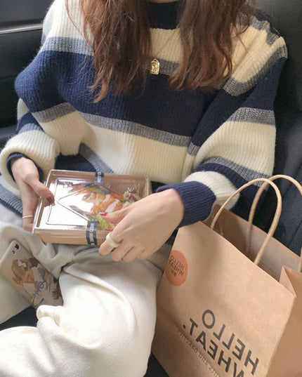 Lazy Wind Retro Outerwear Knitwear Thick