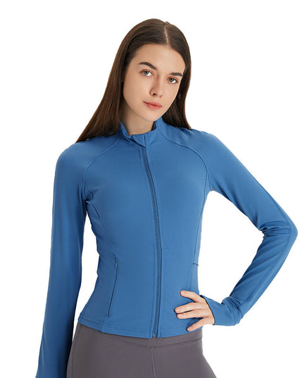 Slim-fit Yoga Wear Long Sleeve Tup Cardigan