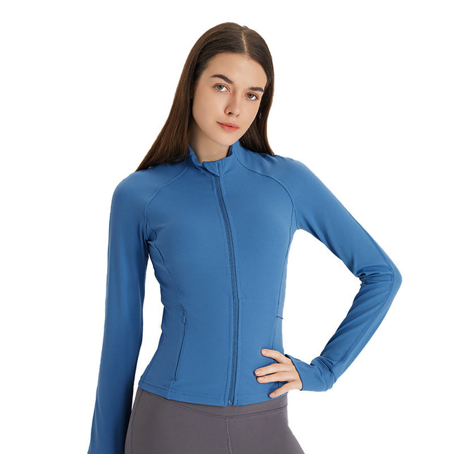 Slim-fit Yoga Wear Long Sleeve Tup Cardigan