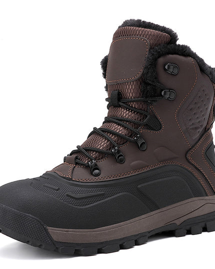 Fleece-lined Warm Plus Size High-top Men's Boots