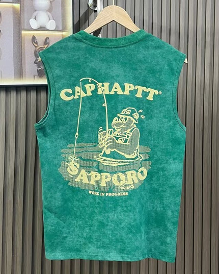 American-style Heavy Short-sleeved T-shirt Men's Summer High Sense