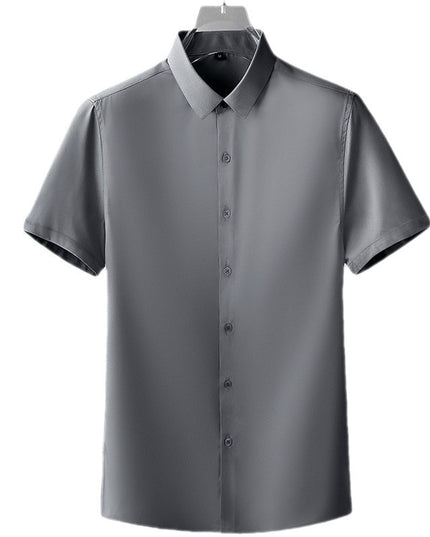 Non-ironing Short-sleeved Shirt Men's Anti-wrinkle Business
