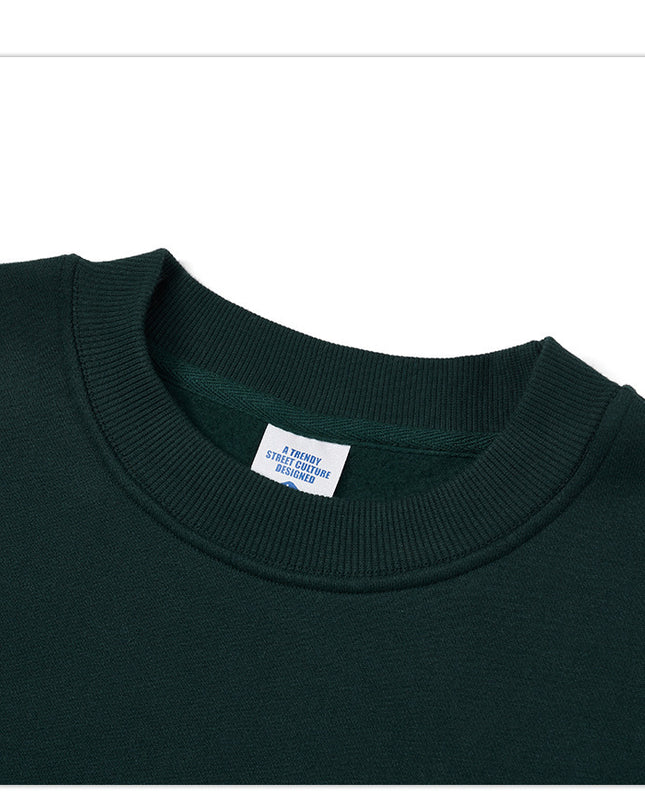 Men's Letter Printed Crew Neck Sweatshirt