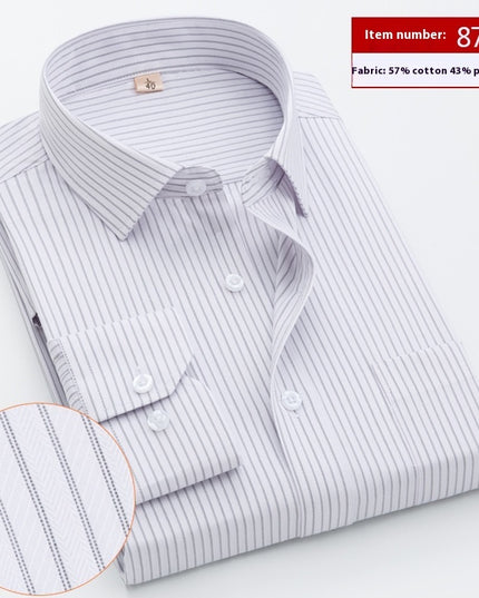 Shirt Men's Long Sleeve Spring And Autumn Middle-aged Loose Casual Men's Shirt