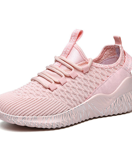 Summer Flying Woven Couple Sports Running Shoes