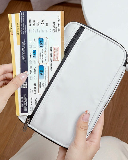 Travel Storage Travel Portable RFID Anti-theft Swiping Passport Case Document Package