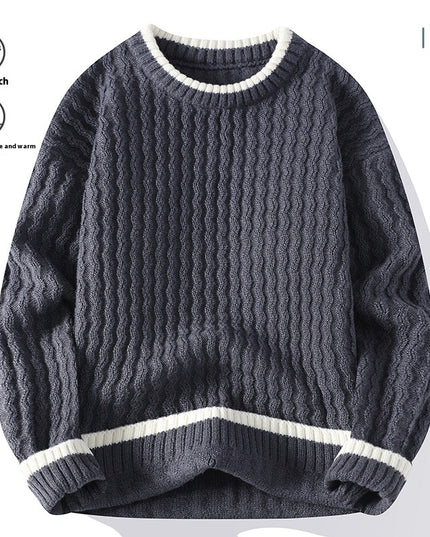 Round Neck Pullover Bottoming Shirt Loose And Warm Sweater