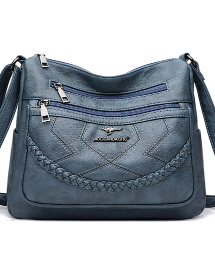 Fashion Shoulder Bag Soft Leather Middle-aged Women's Large Capacity