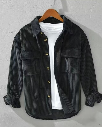 Men's Spring And Autumn High-end Corduroy Shirt