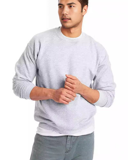 Solid Color Fashion Personality Round Neck Men's Top